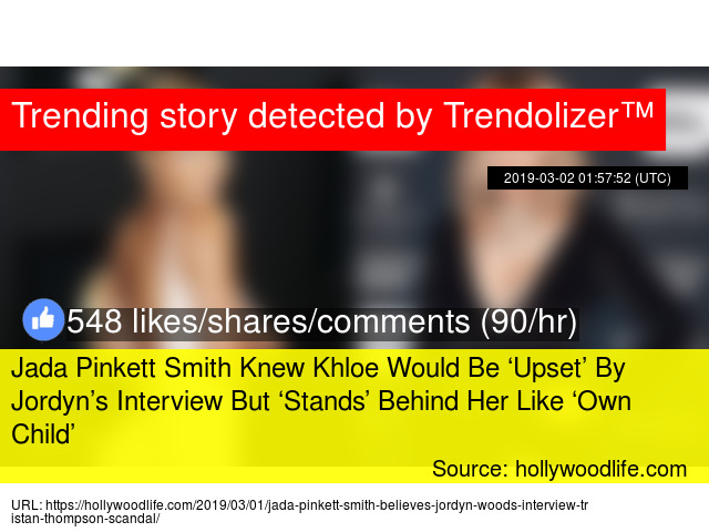 Jada Pinkett Smith Knew Khloe Would Be 8216 Upset 8217 By