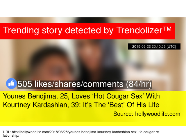 Younes Bendjima 25 Loves 8216 Hot Cougar 8217 With Younes Bendjima 25 Loves 8216 Hot Cougar 8217 With Kourtney Kardashian 39 It S The Best Of His Life